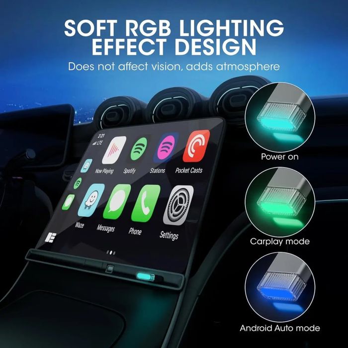 Бездротовий адаптер CarPlay для CarPlay та Android Auto від Feisca