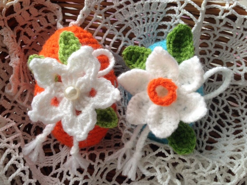 Pisanka jajko szydełkowe crochet rękodzieło