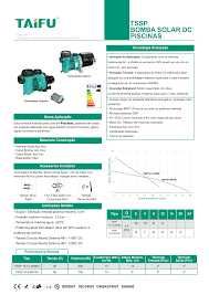 Taifu Bomba de Piscina Solar TSSP 18-8 96/750