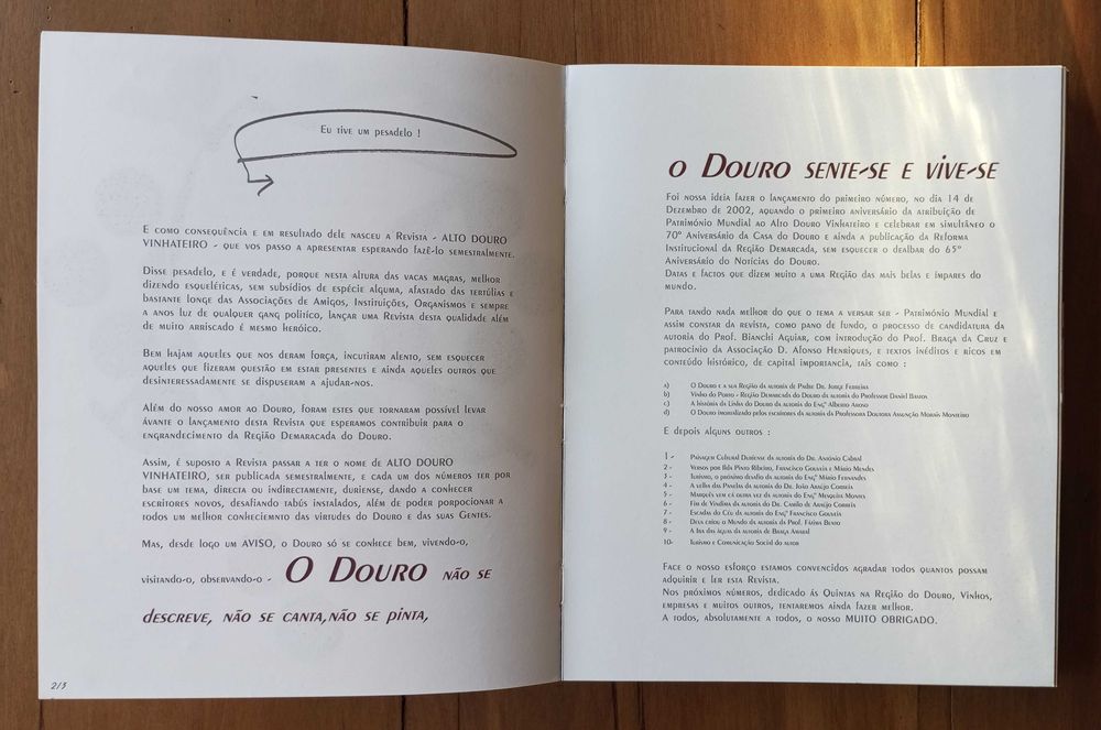 Livro Alto Douro Vinhateiro por Armando Mansilha 2002