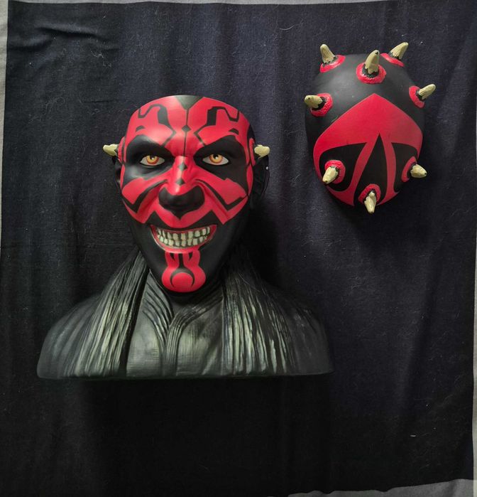 Busto/ cabeça de Darth Maul, Star Wars/Guerra das Estrelas