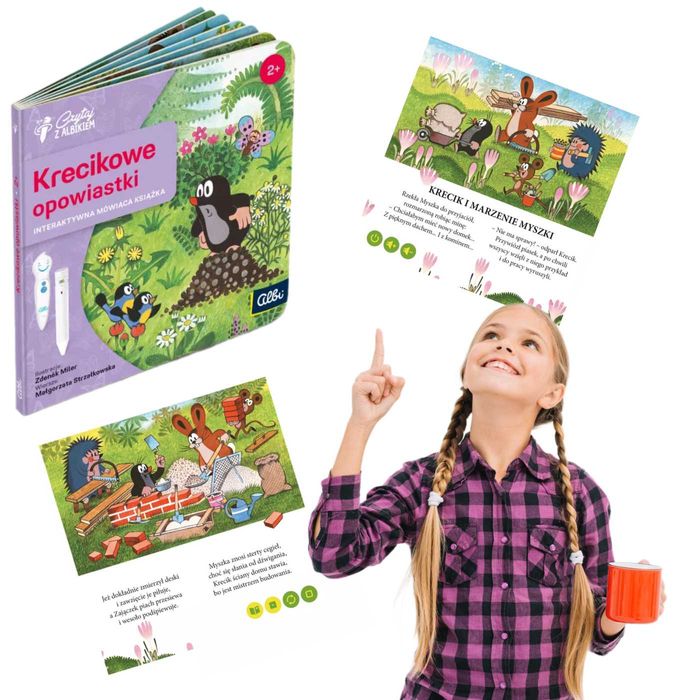 Czytaj z ALBIKIEM Interaktywna Miniksiążka Krecikowe opowiastki 2+Albi