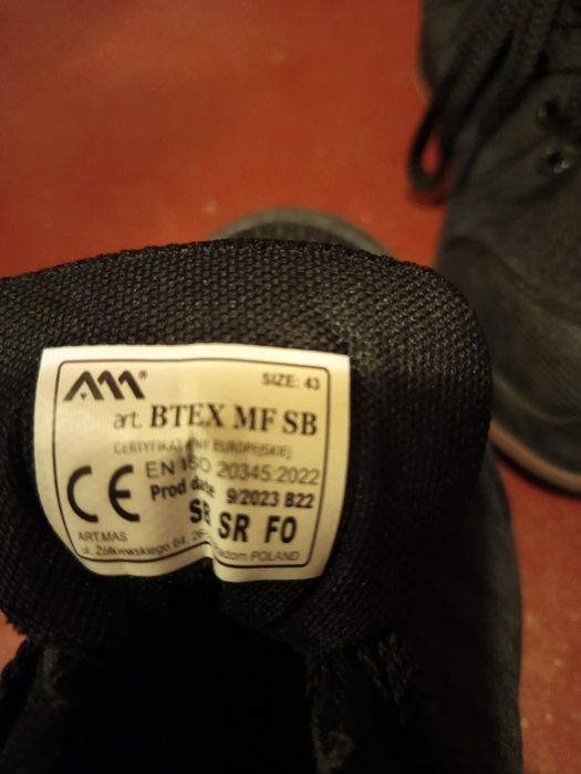 ArtMas Shoes BTEX SB - Робочі черевики BTEX SB 43р.