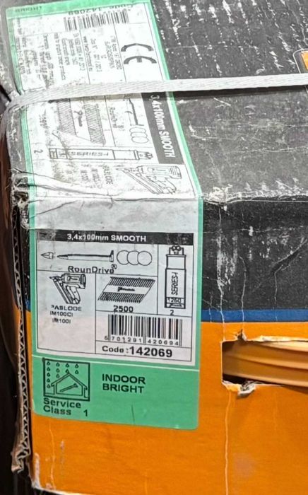 Paslode gwoździe 100x3,4 - 2500 szt+2g