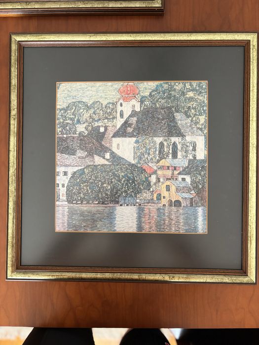 Coleção 6 replicas de Gustav Klimt com molduras