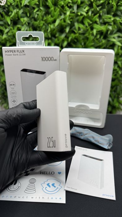 Портативная Батарея повербанк Proove Hyper Flux 22.5W 10000mAh, white