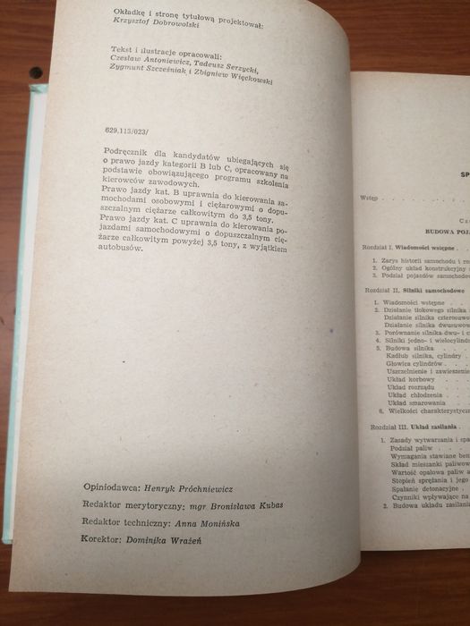 Podręcznik kierowców zawodowych kąt. B i C - 1975 pierwsze wydanie