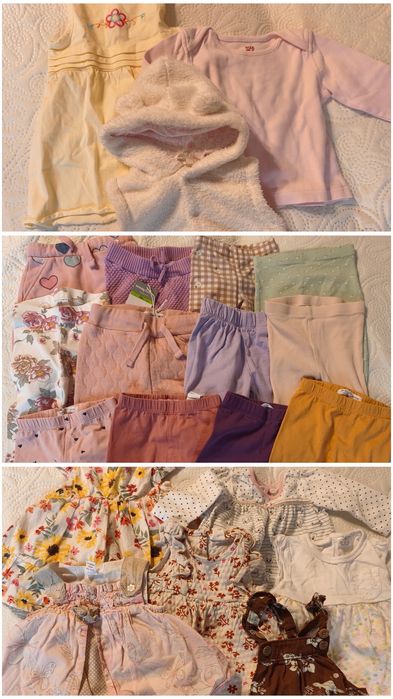 Paka ubrań niemowlęcych dla dziewczynki