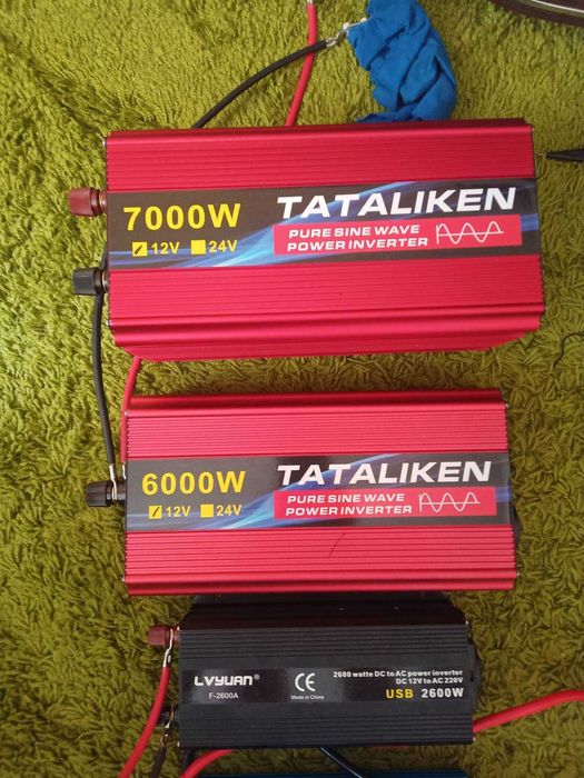 Інвертор TATALIKEN 6000 Ват Корея чиста сінусоїда червоний