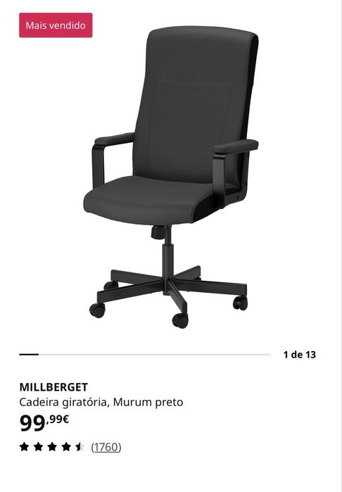 Cadeira de escritório confortável