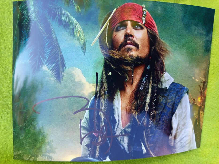 JOHNNY DEPP! Zdjęcie z autografem !