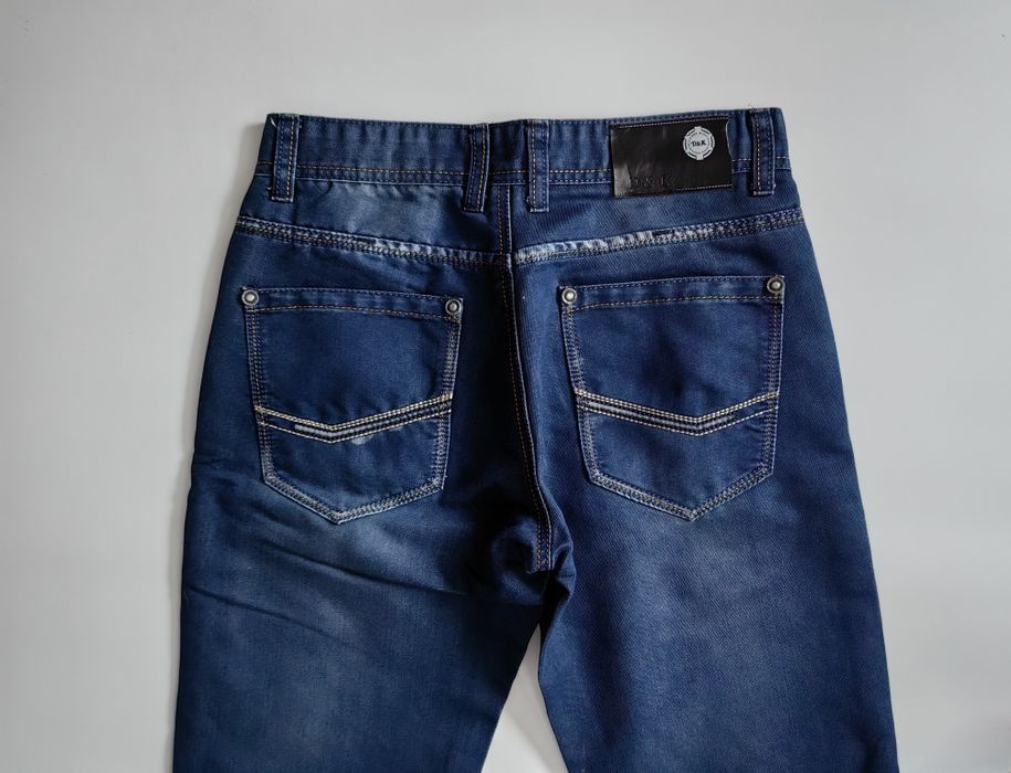 Nowe granatowe jeansy męskie D&K 29