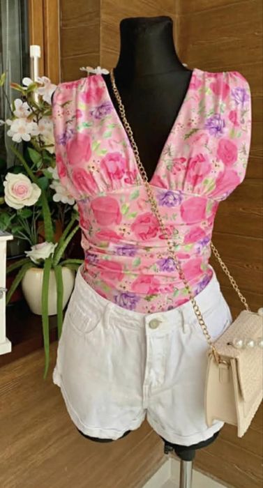 Body w kwiaty eleganckie (M/L)