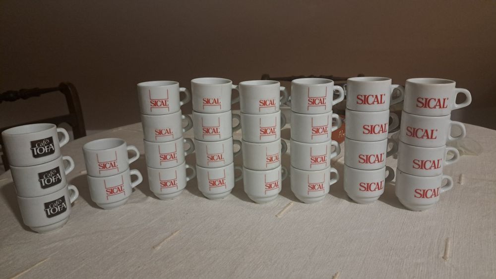 Chávenas café Sical e Tofa