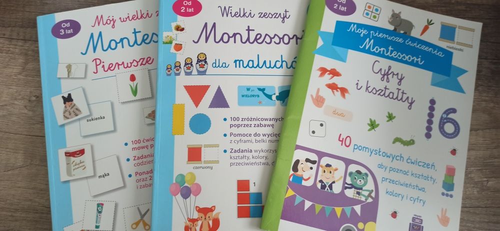 3 Książki Montessori