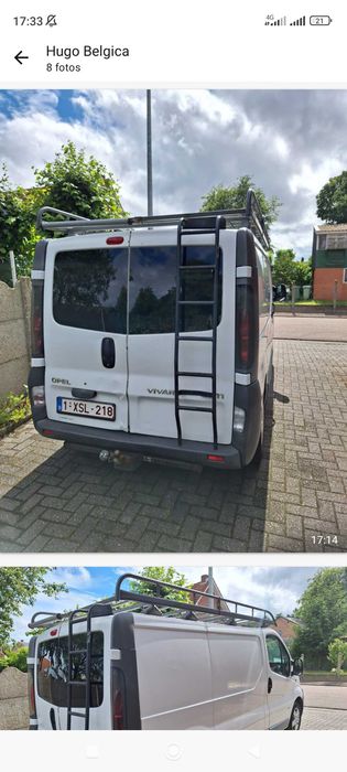 Carga com carrinha para trabalho Opel Vivaro!!