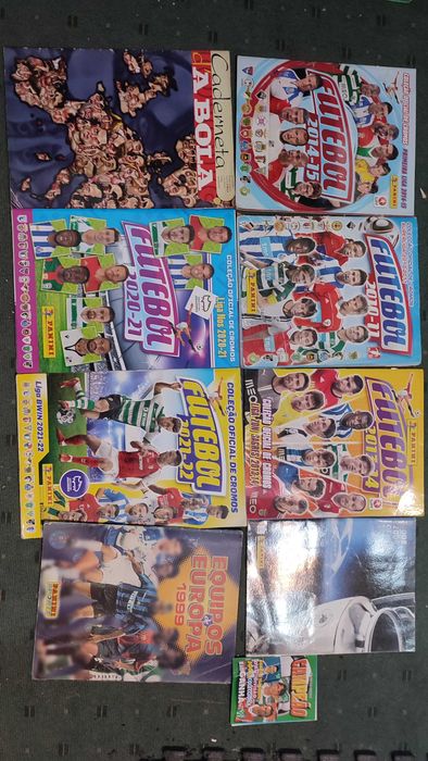 Lote Cadernetas de futebol diversas com cromos - Cada 5 €