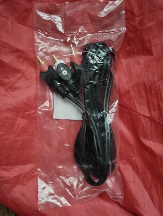 AV Кабель AUX 3.5 мм х 2 RCA / АУХ 3.5 Джек на 2 Тюльпана