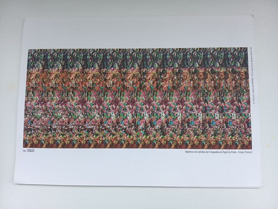 Auto-estereogramas 3D anos 90 – coleção Jornal Público (Magic Eye)
