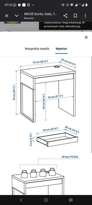Biurko młodzieżowe ikea