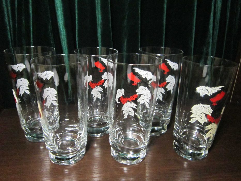 Бокалы праздничные Снегирей 1960 годов