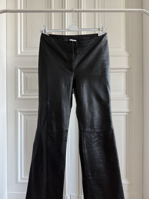 H&M Studio Leather Trousers - spodnie ze skóry.