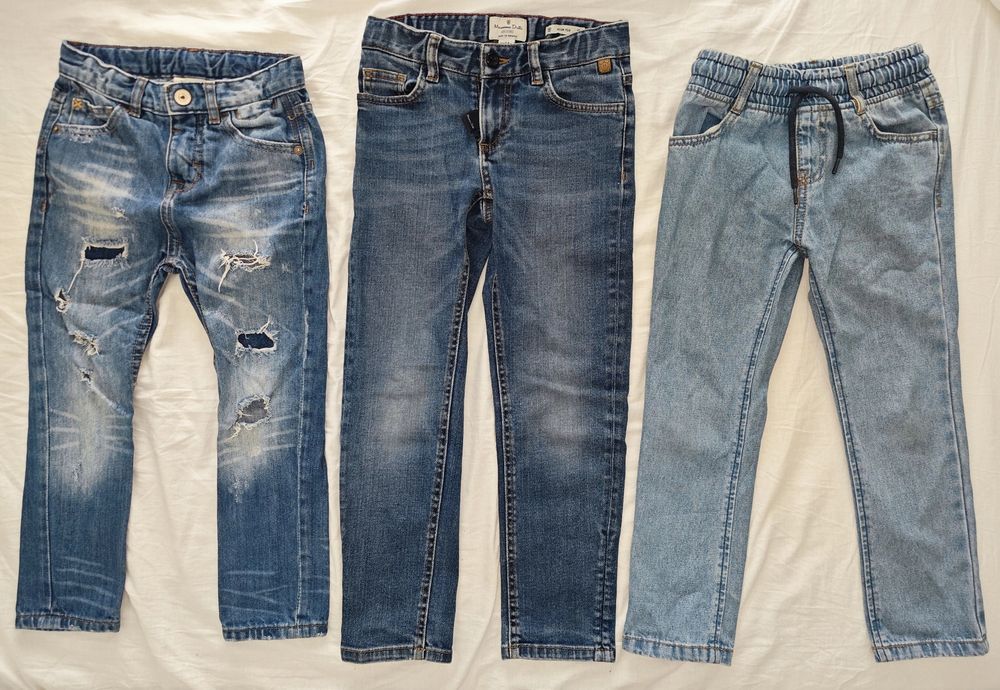 3 Calças ganga Zara e Mássimo Dutti criança 5 anos