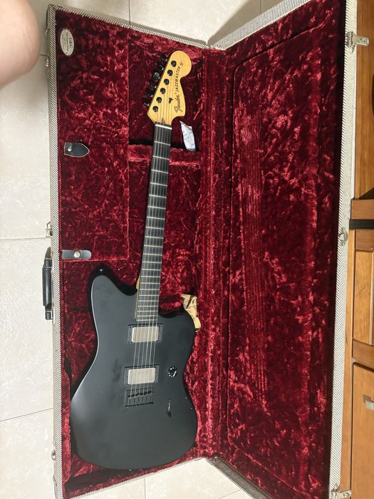 Guitarra Fender Jazzmaster Jim Root , cor: Preta