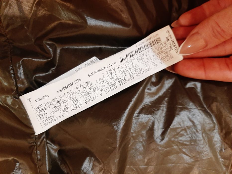 Пуховик куртка осінь-весна Zara стан нового 10 з 10 розмір XS