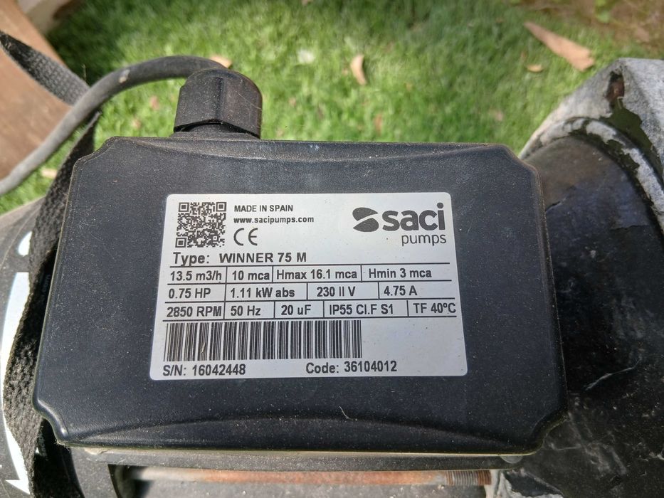 Bomba, Filtro areia e Skimmer