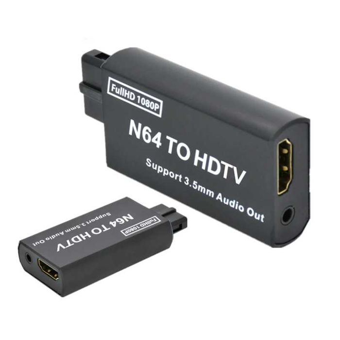 Conversor N64 HDMI Nintendo 64 SNES NGC televisão HDMI Jack 3.5mm NOVO