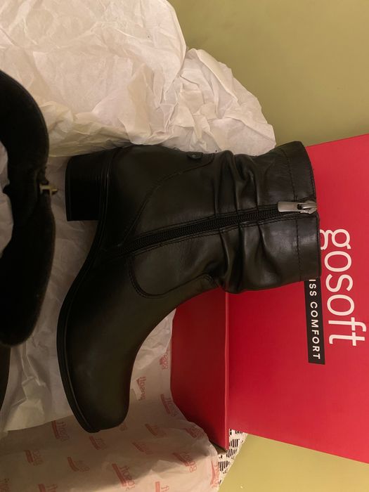 Gosoft piękne skórzane botki 39