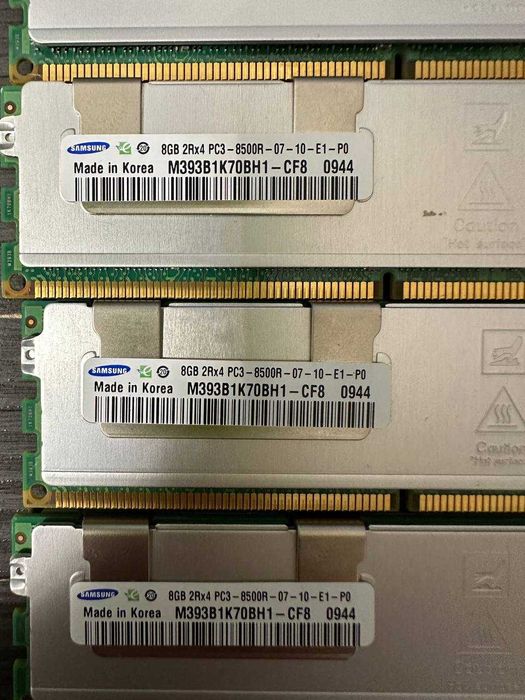 Оперативна пам'ять samsung 8gb 2rx4 pc3-8500r DDR 3 СЕРВЕРНА
