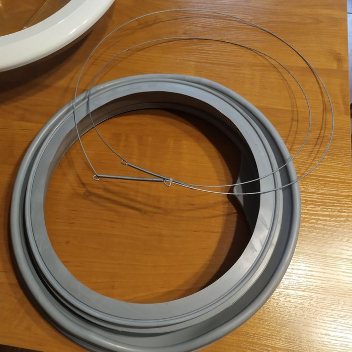 Uszczelka fartuch pralki Whirlpool + drzwiczki + 2 sprężyny