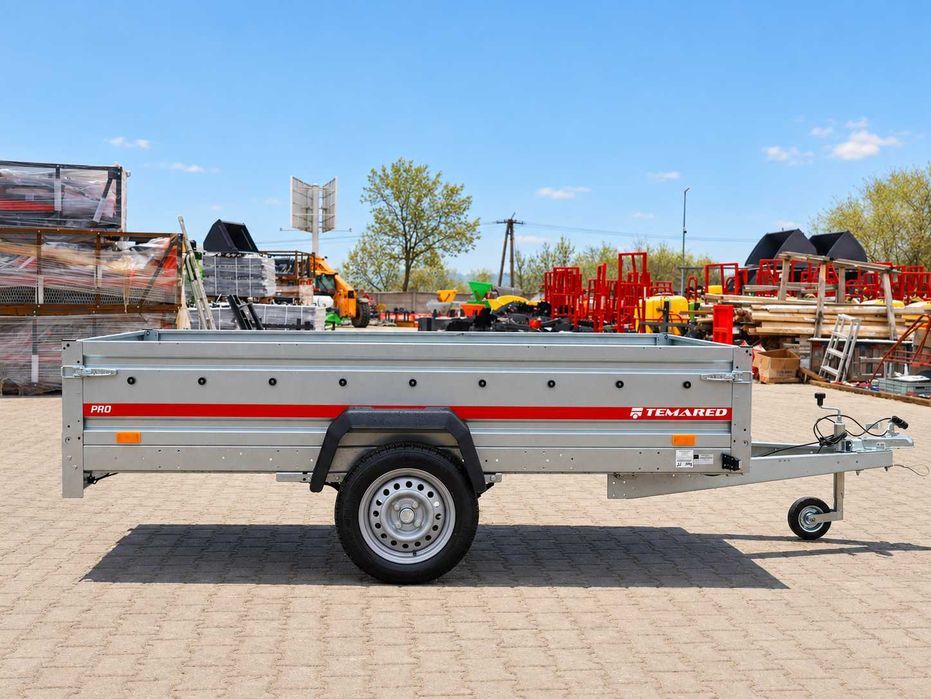 Przyczepa jednoosiowa TEMARED PRO 2612 264x126 cm lekka DMC 750 kg