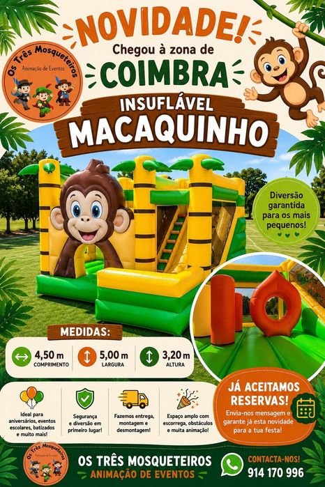 Aluguer insuflável e animação de festas