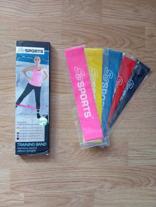 Zestaw 5 gum treningowych fitness