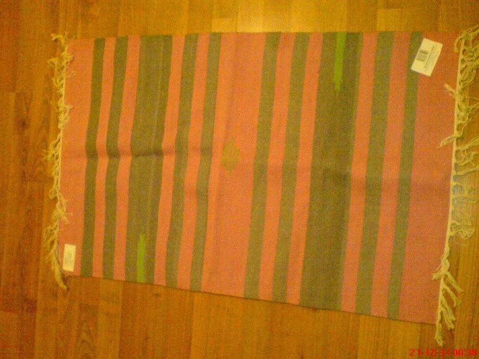 Dywanik Bawełniany Róż Popiel 60 x 90 cm. Obszyty. Nowy