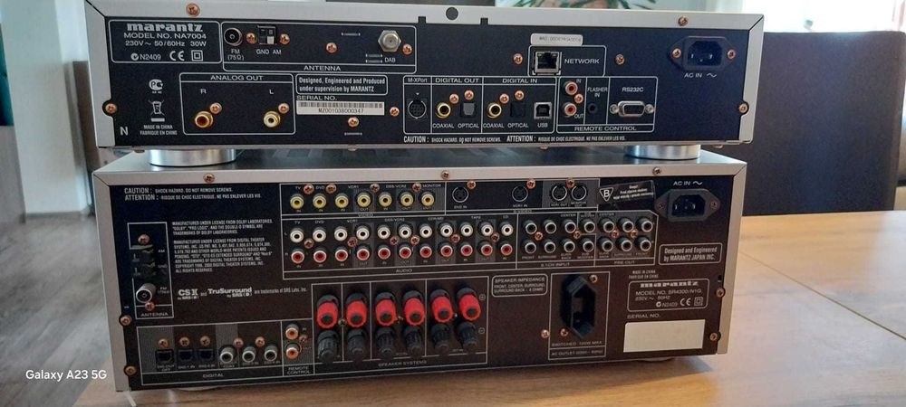 Amplituner Marantz SR4300 plus odtwarzacz sieciowy Marantz  NA 7004