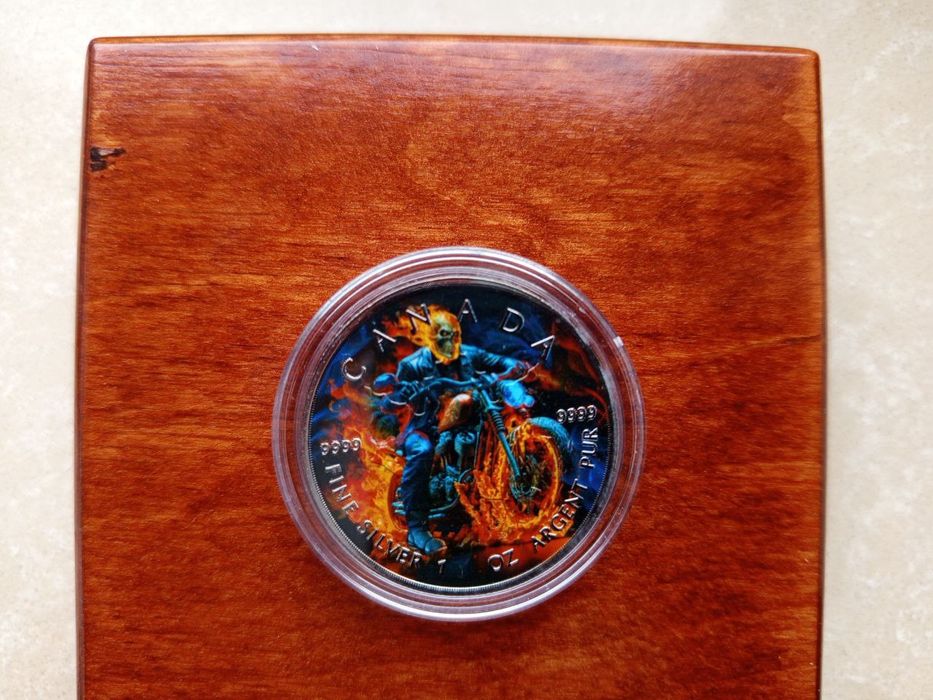 Срібна монета Ghost Rider