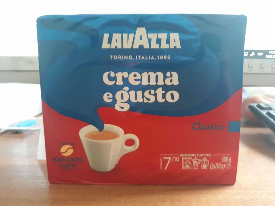 Кофе Lavazza Crema e Gusto Classico молотый 250г Италия Оригинал