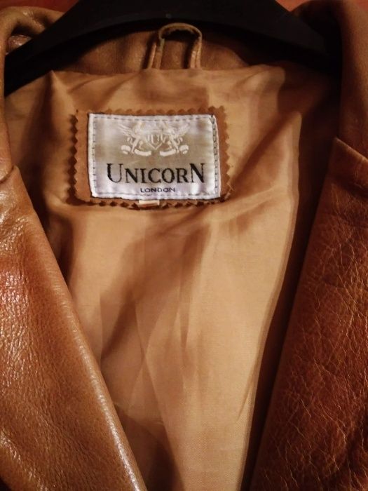 Płaszcz damski skórzany 38/40 - UNICORN LONDON