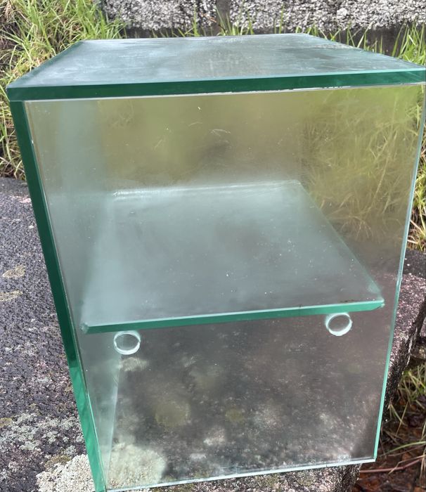 Expositor armário de vidro duplo