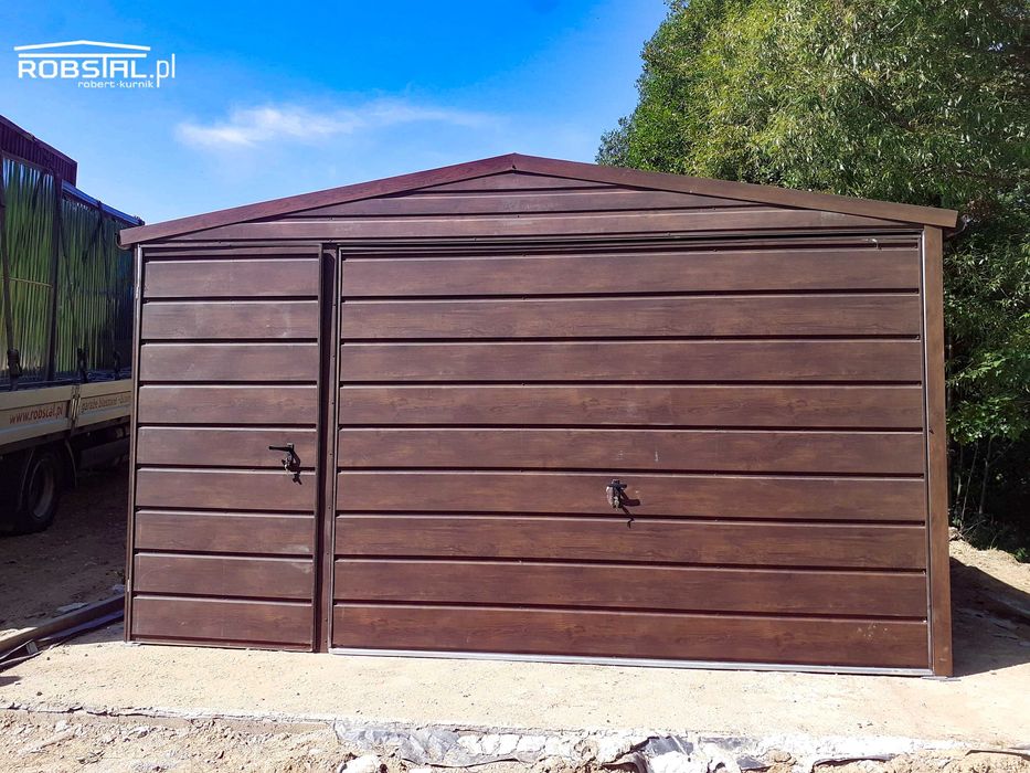 Garaż drewnopodobny 4x5m, PREMIUM - montaż Gratis!