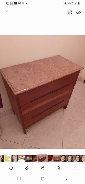 Comoda em mogno 4 gavetas