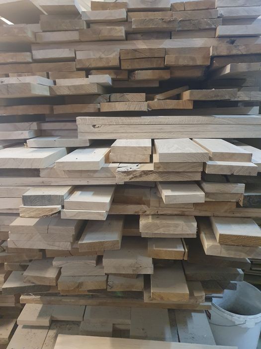 Deski tarcica dębowa obrzynana suche 30mm ok. 8%