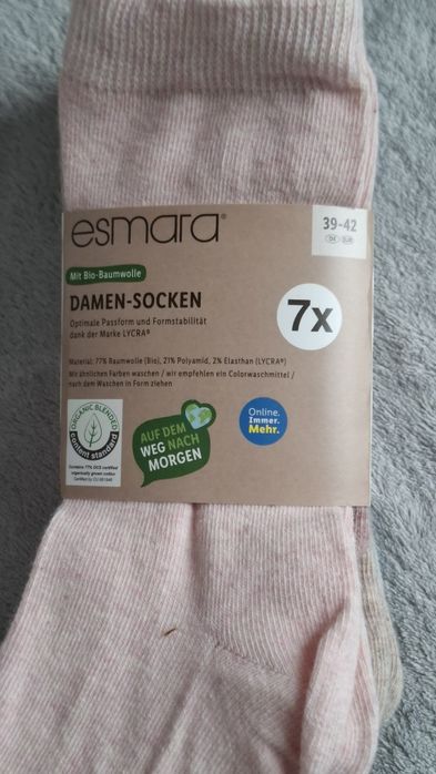 Damskie skarpetki Esmara roz 39-42