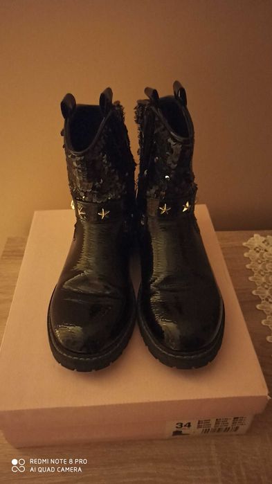 Kozaki dziewczęce rozmiar 34