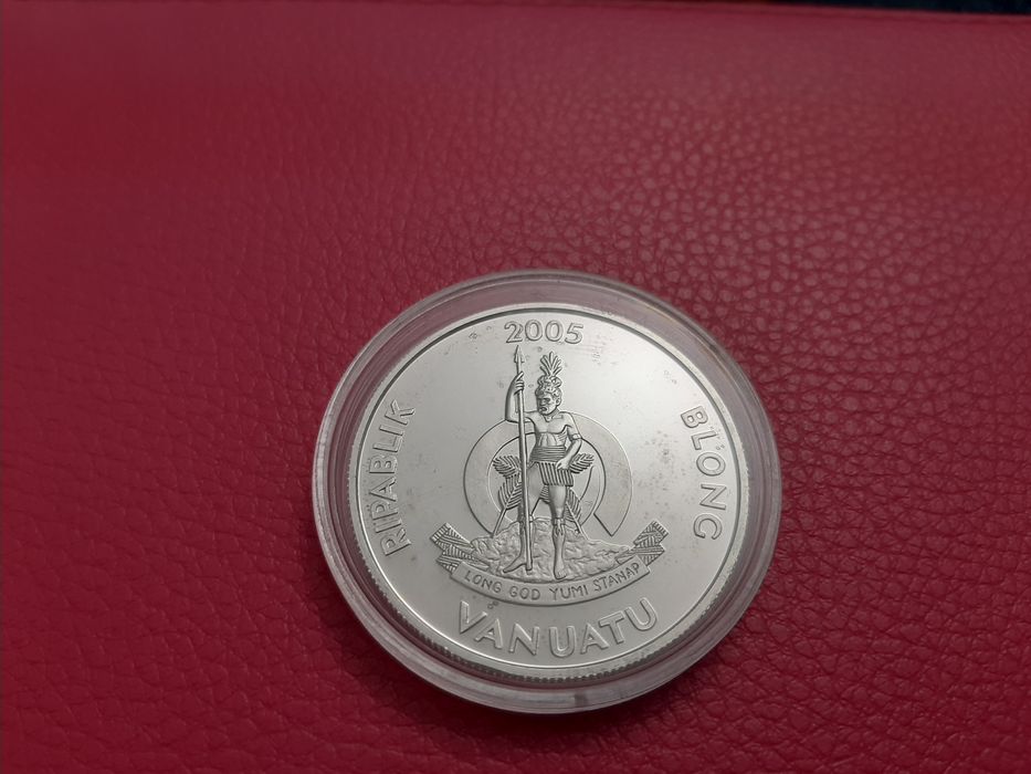 Moeda em prata 925 da República de Vanuatu