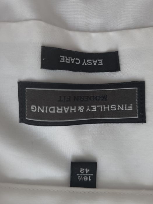 Koszula wizytowa biała męska XL bawełna 100% Van Graff